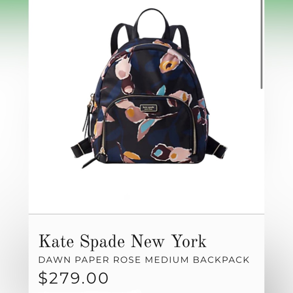 KATE SPADE - Dawn Paper Rose Medium Backpack
